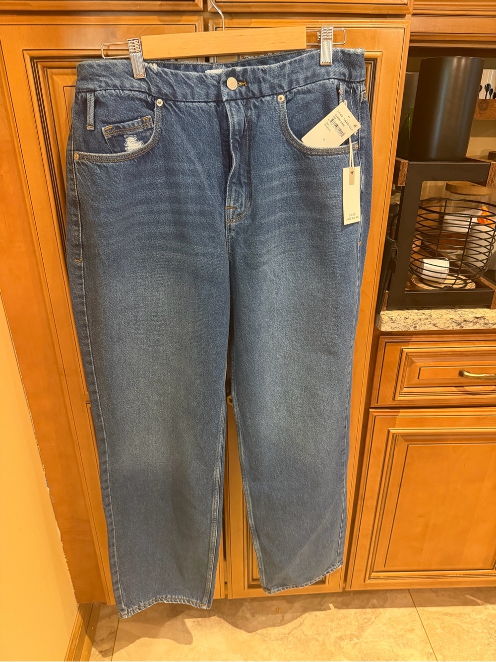 Good American Relaxed Straight Men’s Jeans - Blue Wash